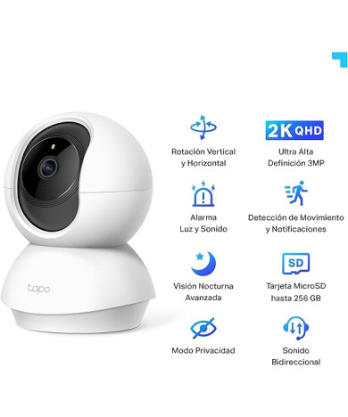 TP-Link Tapo C210 2K Pan/Til Home Security Wi-Fi Camara