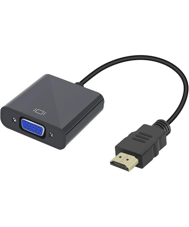Adaptador HDMI para VGA, HDTV, macho a feminino, para PC, monitor, projetor, HDTV, Xbox,