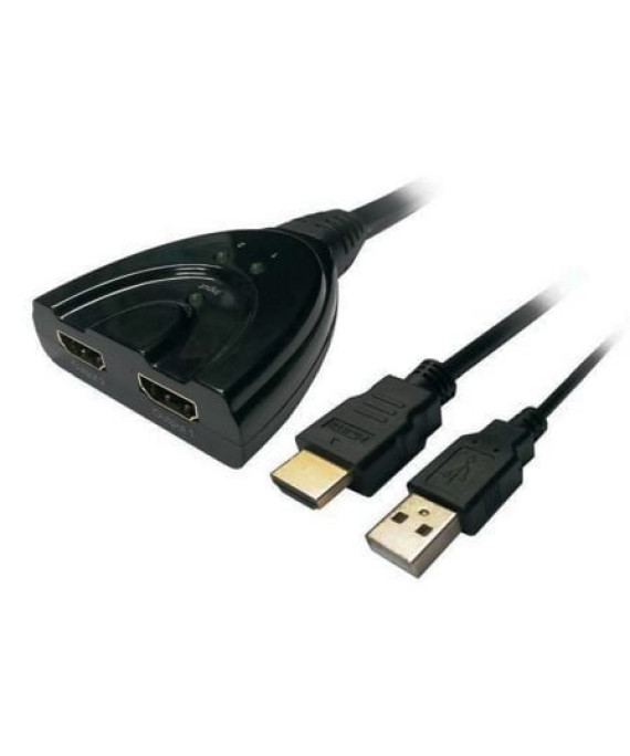 Aisens A123-0128 Duplicador HDMI/ 2 HDMI Fêmea - HDMI Macho - USB Macho
