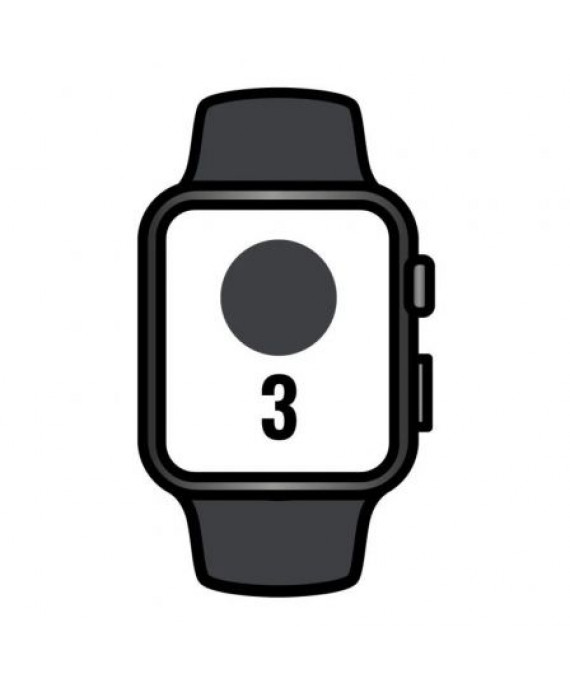 Apple Watch Series 3/ GPS/ 42 mm/ Caixa de alumínio cinza espacial/ Pulseira esportiva preta