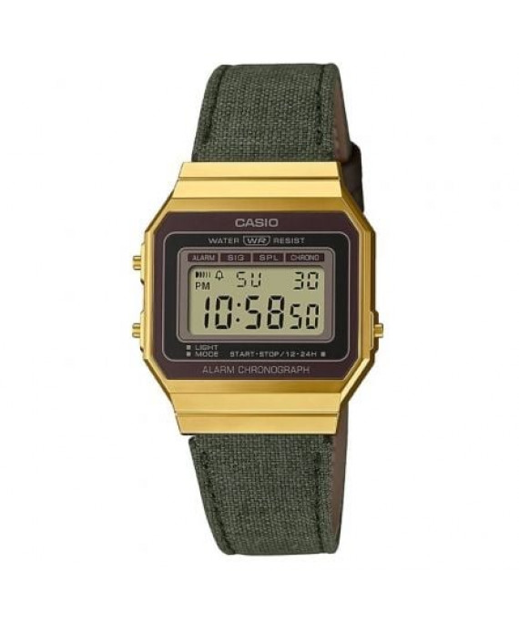 Relógio Digital Casio Vintage Iconic A700WEGL-3AEF/ 37mm/ Dourado e Verde
