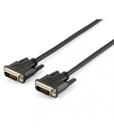 Cable Alargador DVI-D 24+1 Equip 118935/ DVI-D Macho - DVI-D Macho/ 5m/ Negro