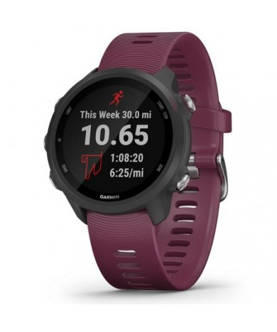 Garmin Forerunner 245 Smartwatch/ Notificações/ Frequência cardíaca/ GPS/ Bordeaux