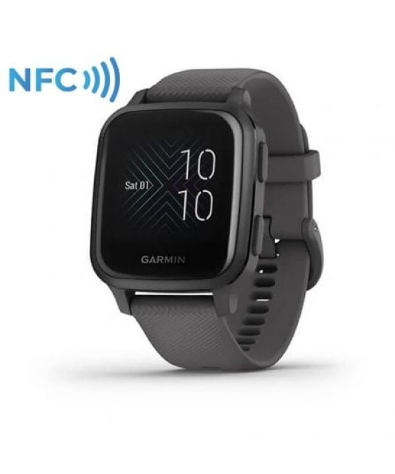 Smartwatch Garmin Venu SQ/ Notificações/ Frequência cardíaca/ GPS/ Cinza