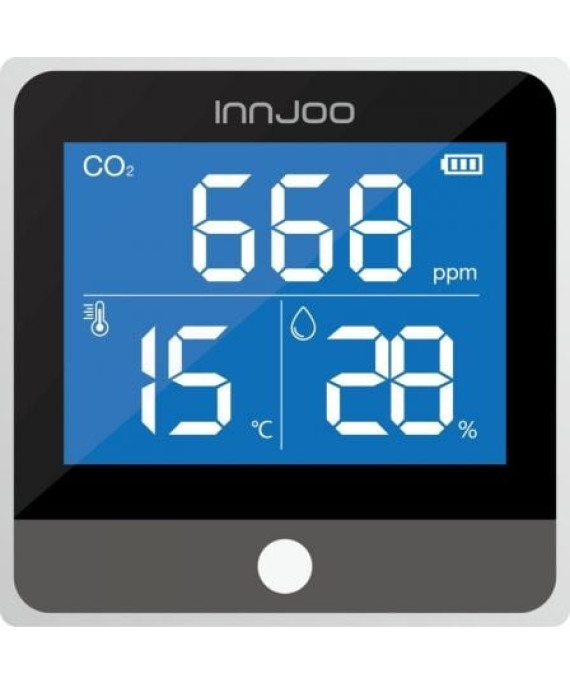 Medidor de CO2 - Qualidade do Ar Innjoo/ Alertas Múltiplos