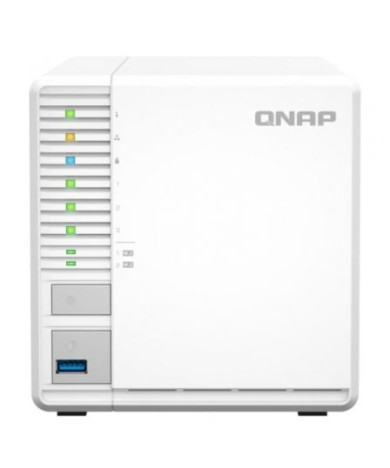 NAS QNAP TS-364-4G/ 3 baias 3,5"- 2,5"/ 4GB DDR4/Formato Torre