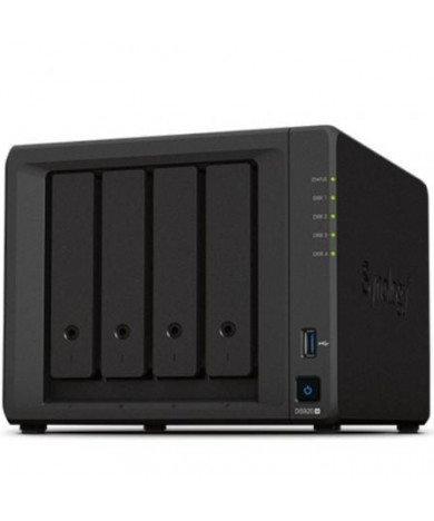 NAS Synology Diskstation DS920+/ 4 baias 3,5"- 2,5"/ 4GB DDR4/Formato Torre
