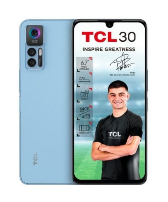 Smartphone TCL 30 4 GB/ 64 GB/ 6,7/ Azul