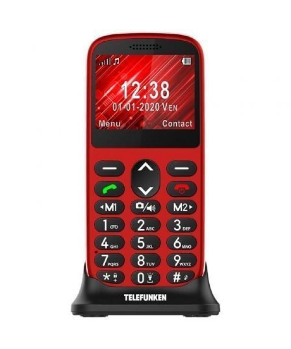 Telefunken S420 Telemóvel para Idosos/ Vermelho
